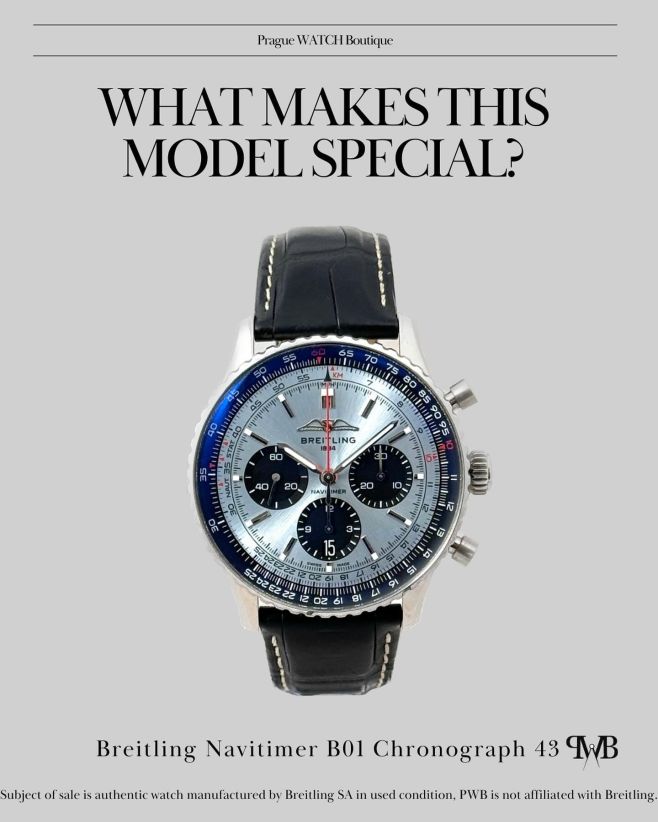 What makes this model special❓ The iconic Breitling Navitimer has been introduced in 1952 designed for commercial airline...