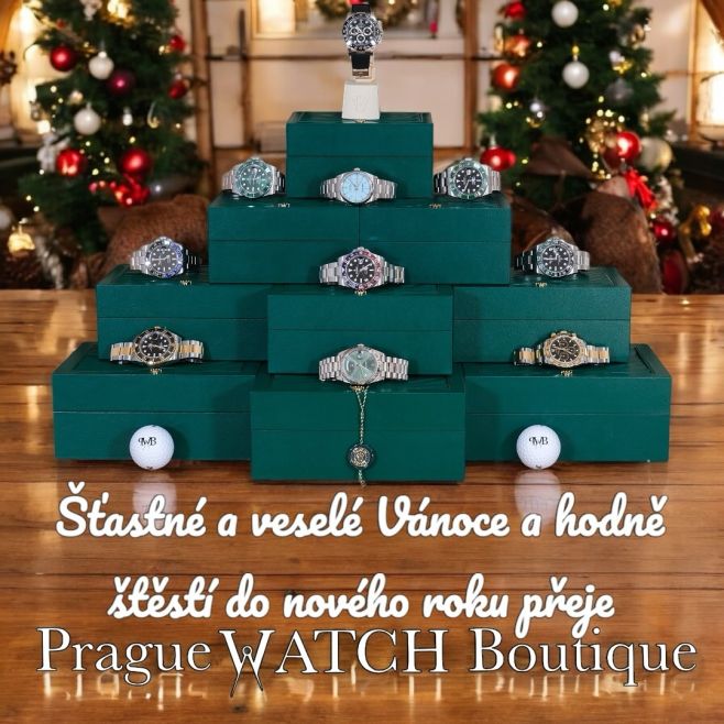 🎄Vážení klienti a milovníci kvalitních hodinek, Rádi bychom Vám za celý tým Prague WATCH Boutique poděkovali a popřáli...